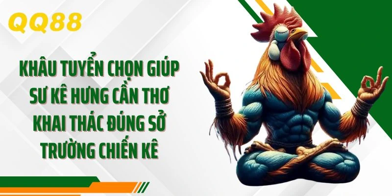 Khâu tuyển chọn giúp sư kê Hưng Cần Thơ khai thác đúng sở trường chiến kê